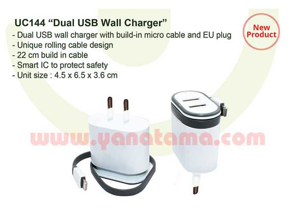 Dual Usb Wall Charger Uc144