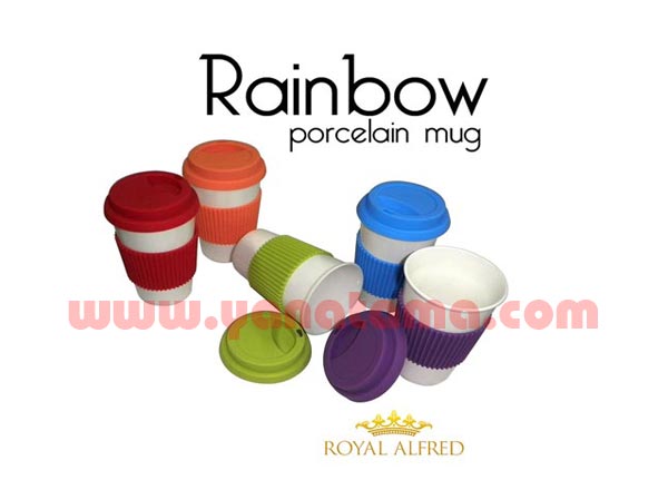 Mug Porselin Rainbow   Rkec 01a
