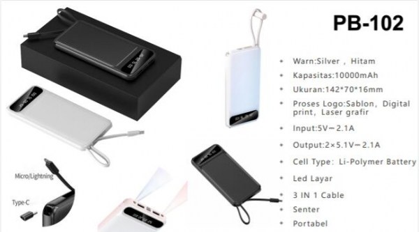 Power Bank Pb 102 600x400